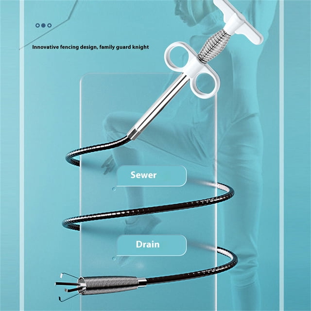 Boovnll Tool Kit, 1.6 Meters Four Claw Unclogger Multifunctional Unclogger Toilet Kitchen Unclogger, Tool Set, Home Essentials, Household Essentials