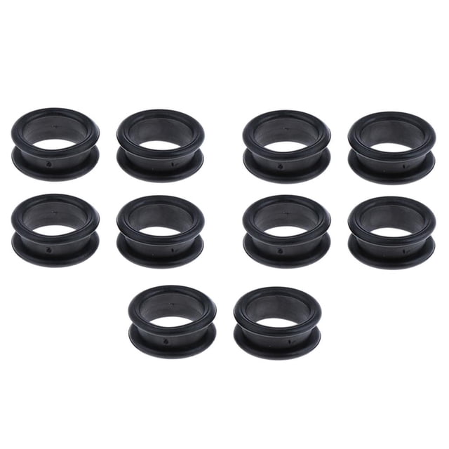 HILABEE 10x Barber Hairdressing Shears Scissors Finger Grips Inserts Black