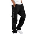 thumbnail image 1 of WRKEKC Cargo Pants for Men Pocket Patch Drawstring Multiple Pockets Straight Leg Work Pants Outdoor Fitness Pants for Active Wear, 1 of 5