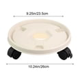 thumbnail image 3 of QTOCIO Mobile Tray With Plastic Belt Roller Circular Chassis Potted Plants Water Receiving Movable Pot Holders, 3 of 4