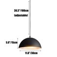 thumbnail image 2 of Glossy Dome Colorful Pendant Light Fixture, Minimalism Semicircle Metal Aluminum Pendant Lamp, Retro Ceiling Pendant Light, Pendant Lighting for Kitchen Island Dining Room Table, 2 of 7