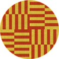 thumbnail image 1 of Ahgly Company Tapis Rond Lavable en Machine Intérieur Transitionnel Néon Rouge, 3 Pieds Rond, 1 of 7