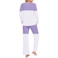 thumbnail image 4 of Rbaofujie Robes pour Femmes Ensemble de Pyjama Décontracté à Imprimé Dégradé Haut et Pantalon Pyjamas pour Femmes, 4 of 6