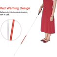 thumbnail image 3 of 52.2Inch Folding White Blind Cane, with Light and Alarm for Visually Impaired, 3 of 4