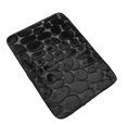 thumbnail image 1 of Abbracc 40x60cm Bathmat Quick Absorbent Machine Washable 3D Effect Coral Velvet Bath Rug Black, 1 of 7