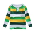 thumbnail image 1 of MIASHUI T-Shirt à Manches Longues pour Garçons Col Rond Design Deux Pièces, Vert, 10-11 Ans, 1 of 3