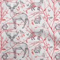 thumbnail image 1 of oneOone Rayon Red Fabric Animal Dress Material Fabric Print Fabric By The Yard 56 Inch Wide, 1 of 4