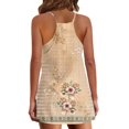 thumbnail image 4 of Femmes Été Sans Manches Mini Robe V Cou Spaghetti Sangle Robe de Soleil Athlétique Robe Courte avec Poches, 4 of 5