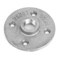 thumbnail image 1 of Base de Bride 10 Pcs DN15 1/2 Po 4 Trous Base de Bride de Sol Alliage d'Aluminium Étagère Filetée Fixation Raccords de Tuyaux, 1 of 8