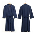 thumbnail image 1 of Peignoir de Bain pour Femmes à Absorption d'Eau, Peignoir Gaufré Uni, Robe de Nuit; Robe de Spa Spa Maison, Robe de Nuit, 1 of 8