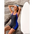 thumbnail image 3 of Charmo Bathing Suits for Women One-Piece Athletic Swimsuits Racerback Boyleg Sports Swimwear, 3 of 5