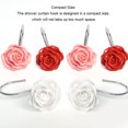 thumbnail image 3 of 1 Set Shower Curtain Hooks Universal Professional Household Fixing Hangers Resin Rod Hook Curtains Fixator Hardware Fitting Red 3pcs, 3 of 7