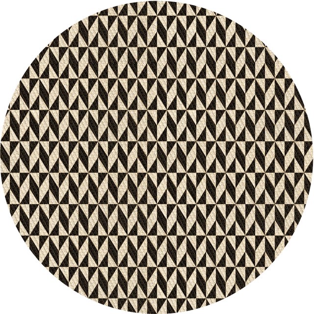 Ahgly Company Tapis Rond Lavable en Machine Intérieur Transitionnel Gris Minuit, 8 Pieds Rond