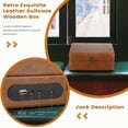 thumbnail image 3 of POINTERTECK Lecteur CD avec Bluetooth - Lecteurs CD Rétro de Bureau pour la Maison Lecteur CD avec Haut-Parleurs Intégrés Hi-Fi Bluetooth 5.0 FM - Prend en Charge AUX/USB Prise Casque Lecteur CD Portable pour Enfant, 3 of 6