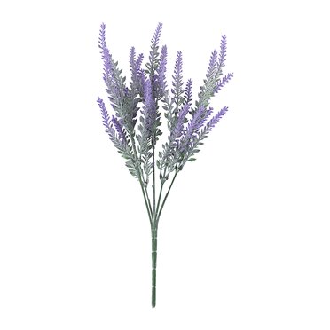 Meitianfacai 2 Bundles Artificial Lavender Flowers No Fade UV Resistant Simulation Faux Plastic Fake Flowers Plants, for Wedding Home Office Porch Decoration