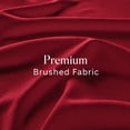 thumbnail image 3 of Swift Home Ensemble housse de couette unie ultra douce, Grand lit, Rouge, 3 of 6