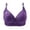 Purple#women's bra no wire, variant on FAVIPT Soft Bras for Women Breathable Push Up Daily Bras Adjustable Wireless Floral Print Bra Comfort Senior Underwear Khaki,XL