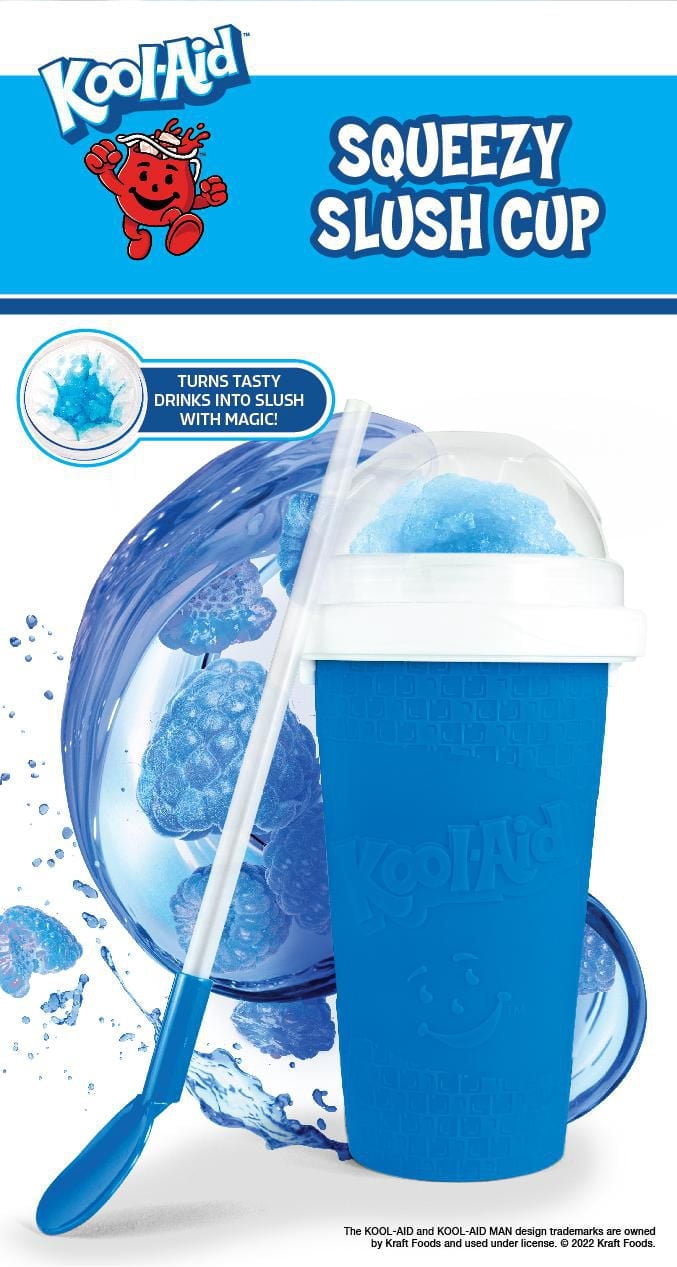 Kool-Aid Squeezy Slush Tasse, Bleu
