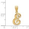 thumbnail image 2 of Pendentif Initial E Script en Or Jaune 14K, 2 of 2