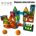 thumbnail image 3 of Blocs de Construction à Tuiles Magnétiques Aimant Blocs de Construction 69 Pcs Tuiles Magnétiques Blocs de Construction Jouet Aimant Coloré Blocs de Construction Jouets Éducatifs pour Enfants, 3 of 7