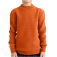 thumbnail image 1 of Posijego 4-18 Years Girls Boys Sweaters Crew Neck Solid Color Long Sleeve Knit Pullover Tops Fall Winter Clothes, 1 of 6