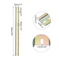 thumbnail image 2 of Unique Bargains DIN Rail Slotted Iron Mounting Guide 20 Inch x 1.4 Inch x 0.3 Inch Iridescent 8 Pcs, 2 of 4