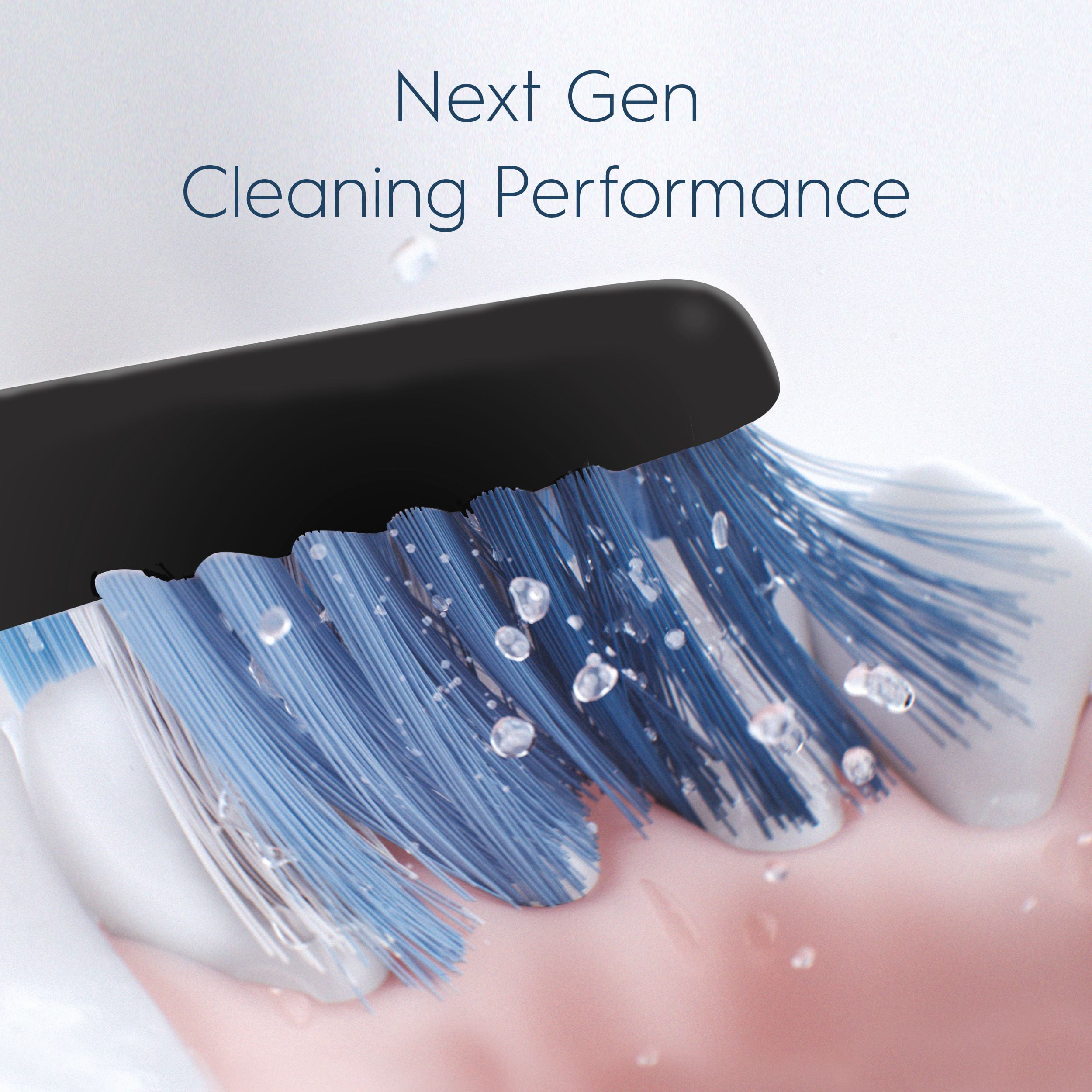Oral-B Clic Têtes de Brosse de Rechange pour Brosse à Dents Nettoyage Optimal, Noir Lot de 2