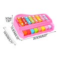 thumbnail image 3 of Kids Toys 2 In 1 Baby Piano Xylophone Toy for Toddlers 1-3 Years Old 8 Multicolored Key Keyboard Xylophone Piano Preschool Educational Musical Learning Instruments Toy Toys for 1 Year Old Girl, 3 of 9