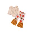 thumbnail image 2 of goowrom Bébé Fille Halloween Ensemble Imprimé Tournesol Citrouille, 2 of 10