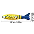 thumbnail image 3 of Underwater Swimming Pool Diving Toy Set 21Pc With Bone Fish For Kids Summer Water Games Sinking Pool Toys With Rings Sticks Seaweed Torpedo Robbers Parent-Child Interaction Toys 0.44 Lbs, 3 of 9