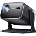 thumbnail image 1 of Aurzen Boom mini Google TV 4K Supported Smart Projector with WiFi and Bluetooth, Black - Refurbished Excellent, 1 of 5