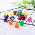 thumbnail image 3 of 100PCS 0.55in Game Dice Set 6 Sided Novelty Acrylic Dice Round Corner Dice, 3 of 10