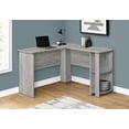 thumbnail image 3 of Monarch Specialties Computer Desk, Home Office, Corner, Storage Shelves, 48"l, L Shape, Work, Laptop, Laminate, Grey, Contemporary, Modern, 3 of 4