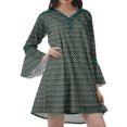 thumbnail image 3 of Moomaya Robes de Plage Imprimées Femmes Robe Aguichant Robes Mini Brodées pour Femmes, 3 of 4