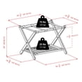 thumbnail image 2 of Winsome Reese Luggage Rack with Shelf, Espresso 92436, 2 of 6