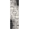 thumbnail image 2 of Rug Branch Mawari 2' x 8' (2'3" x 8') Grey/Black Abstract Indoor Runner Rug, Contemporary, Medium Pile, Stain-Resistant Hallway Carpet - Entryway, Mudroom, Bedroom, and Kitchen, 2 of 6