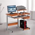 thumbnail image 3 of Scranton & Co Wood Computer Desk in Wood Grain, 3 of 4