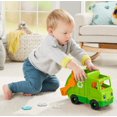 thumbnail image 4 of Fisher-Price Little People Recycling Truck Musical Toddler Garbage Toy Set, 5 Pieces, 4 of 6