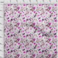 thumbnail image 4 of oneOone Georgette Viscose Fuschia Pink Fabric Florals Sewing Craft Projects Fabric Prints By Yard 42 Inch Wide, 4 of 4