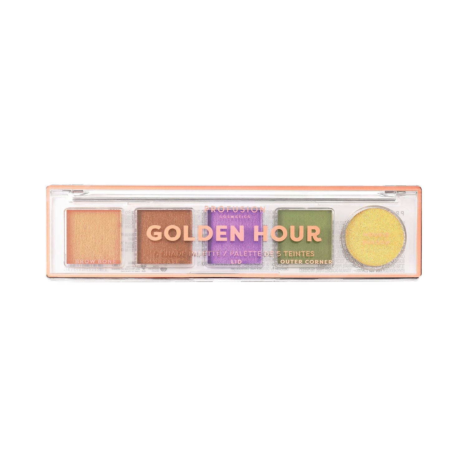 Profusion Cosmetics | Palette de fards à paupières 5 teintes Golden Hour