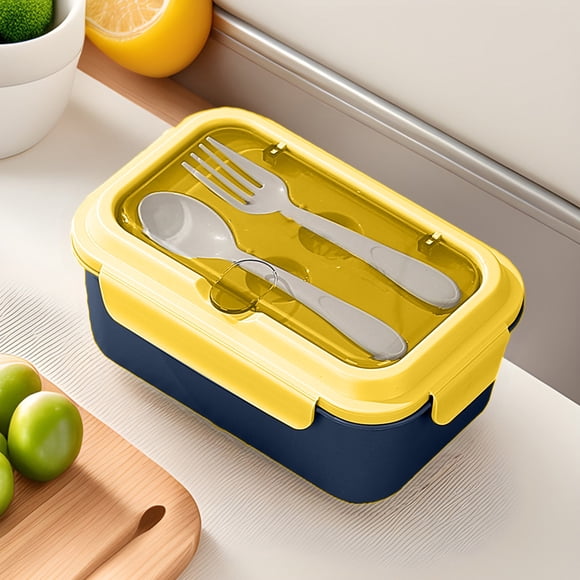 Oefntac Savings Lunch Box Insulated and Sealed Portable Compartmented Lunch Box for Students and Office Workers That Can Be Microwaved