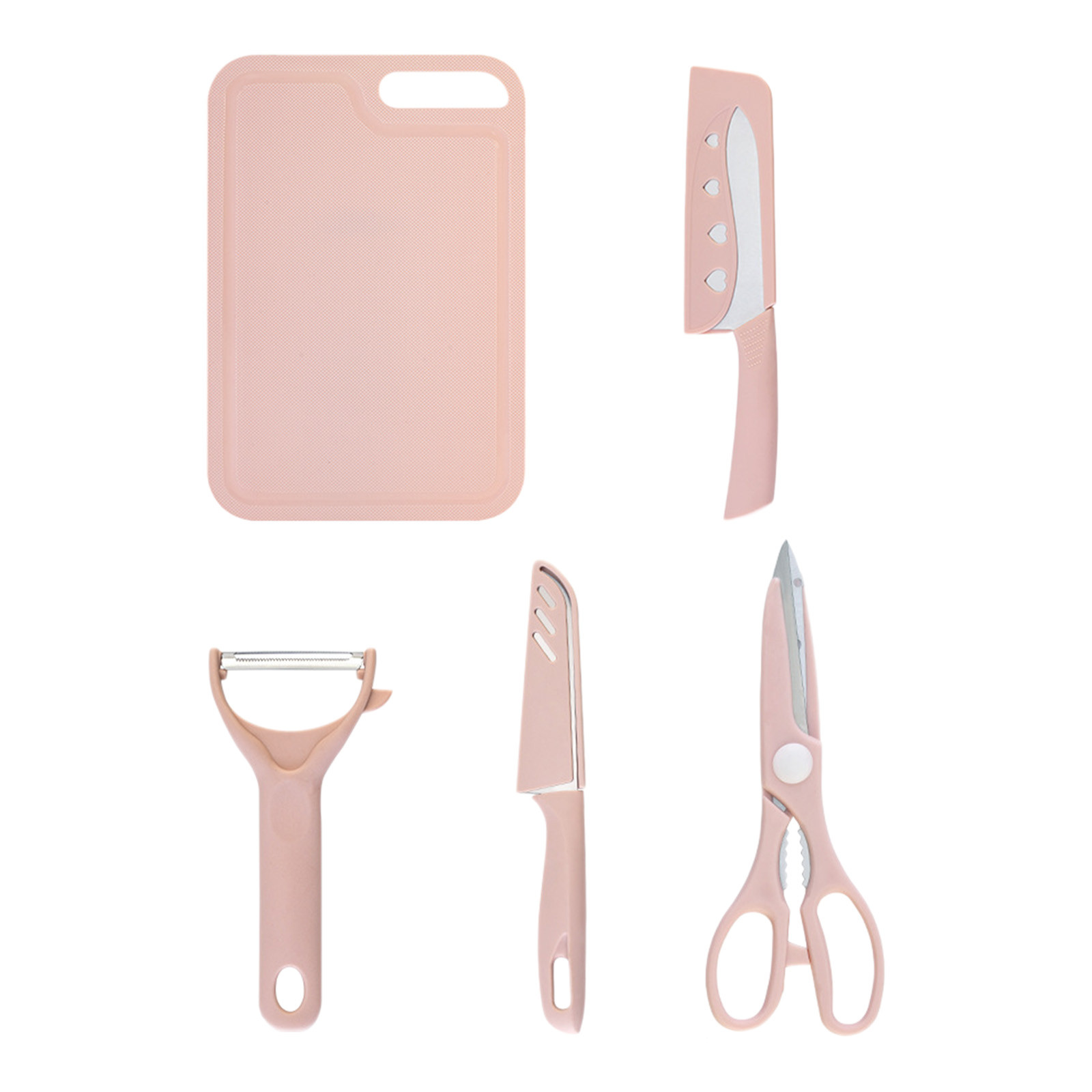 Dvruxg Kitchen Shears Set, Kitchen Scissors Heavy Duty Meat Scissors Poultry Shears, Contains Scissors、Vegetable Potato Peeler、Paring Knife, Dishwasher Safe Food Cooking Scissors Set