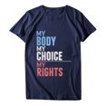thumbnail image 4 of Pompotops T-Shirt Décontracté à Manches Courtes pour Femmes avec Imprimé Lettre, 4 of 6