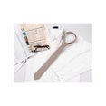 thumbnail image 5 of INSPIRE CHIC Men's Self-Tied Solid Color Formal Slim Ties Light Brown, 5 of 5