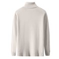thumbnail image 2 of Men's Turtleneck Sweater Regular Fit Basic Long Sleeve Tee Shirts Solid Color Fall Knit Wear Casual Pullover, 2 of 4