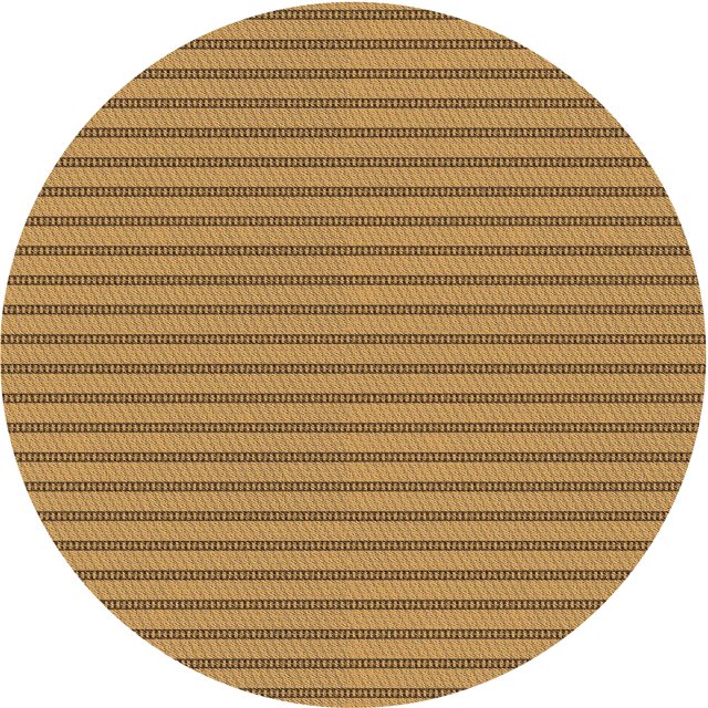 Ahgly Company Machine Washable Indoor Round Transitional Dark Bisque Brown Area Rugs, 4' Round