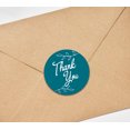thumbnail image 4 of Darling Souvenir Rond 45 Pcs Autocollants de Vignes de Feuilles Merci Bleu Sarcelle Mariage Enveloppe Sceau-1,6 Pouces, 4 of 4