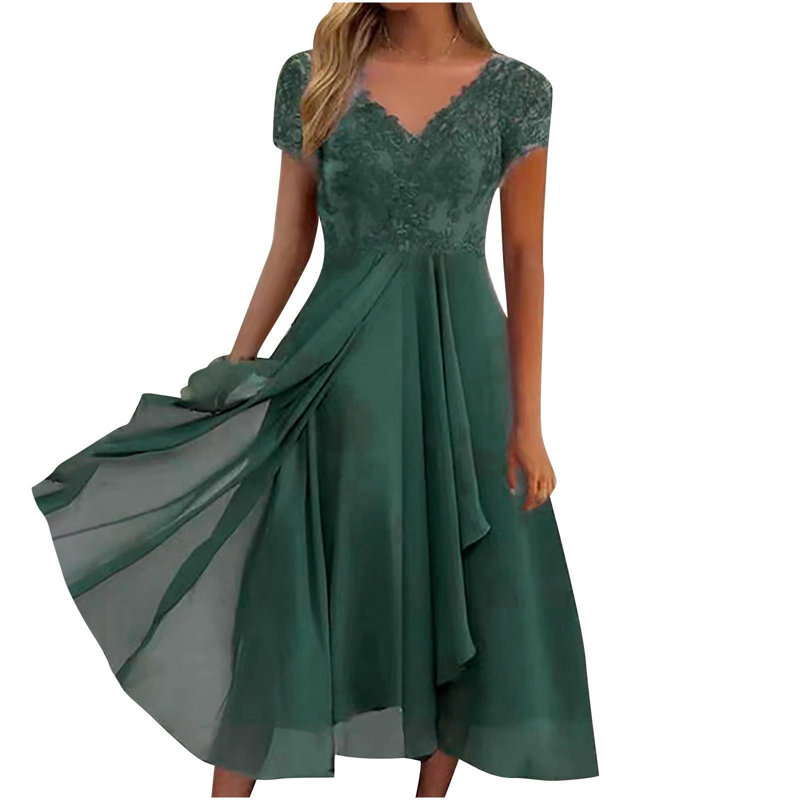 ladies party dresses canada zanvin Party Dresses for Women ,Women Lace Short Sleeves Cocktail Prom  Ballgown Vintage Dress,Holiday Dress,Purple