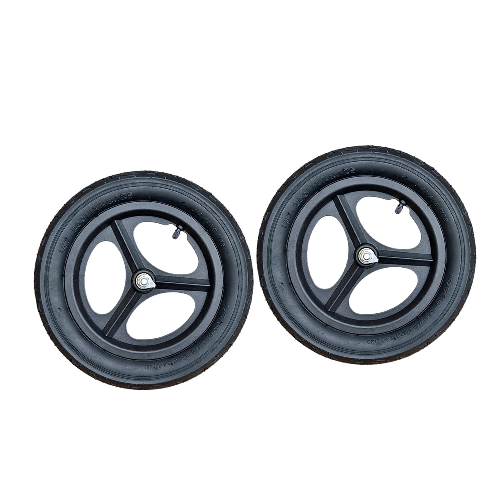 DYNWAVECA Kids Balance Bike Replacement Wheel Air Tire Outdoor Maintenance High Load Capacity Nonslip Children Inflatable Wheel 14 in Quantity 2
