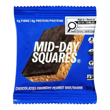 Barre aux chocolat et arachides croquantes Mid-Day Squares 33 g